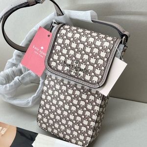 (new+tag) Kate Spade flap phone crossbody fits large iPhone Pro Max + card slots